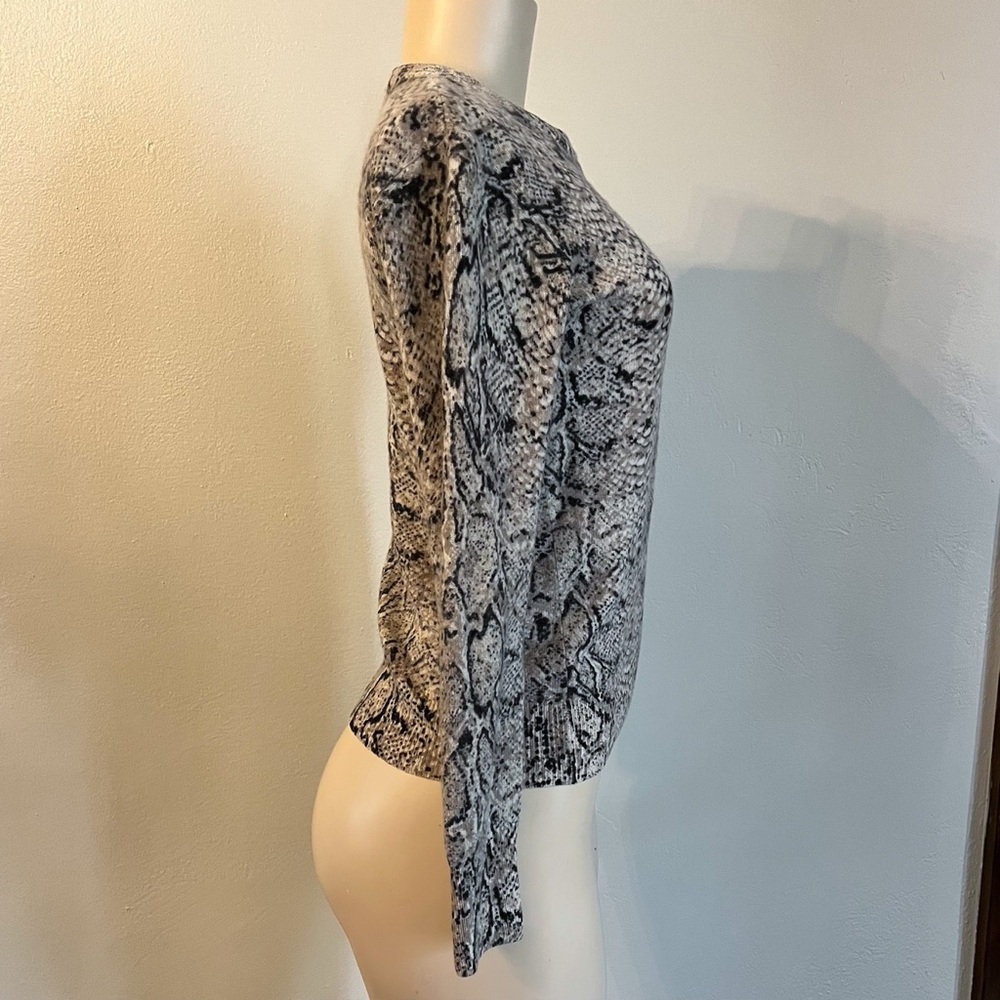 Equipment Python Shane Crew Cashmere Sweater Snak… - image 5